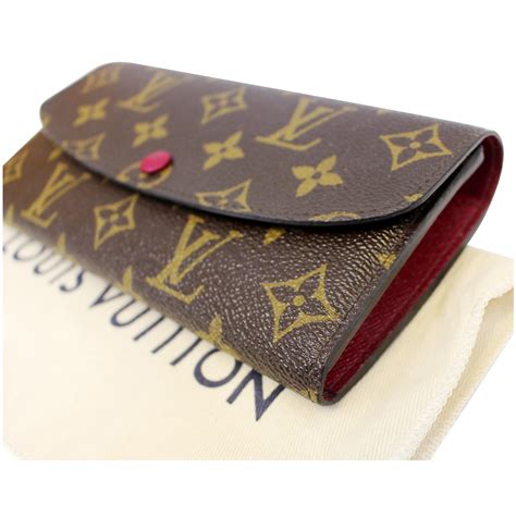 louis vuitton monogram canvas rouge emilie wallet originial price